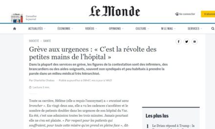 Nouvel article dans Le Monde