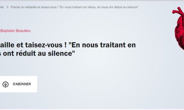 Prenez la médaille et taisez vous